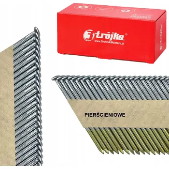 Hřebík Hřebíky do hřebíkovačky Trojka kroužkové 2,8 mm x 75 mm 34° 2000 ks