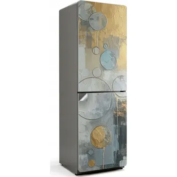 Fototapeta Samolepicí nálepka na ledničku do kuchyně Abstraktní malířské kruhy