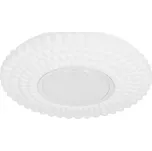 Stropní lampa URAN, plafond 38cm, 24W LED, stínidlo 4000K, bílá+chrom