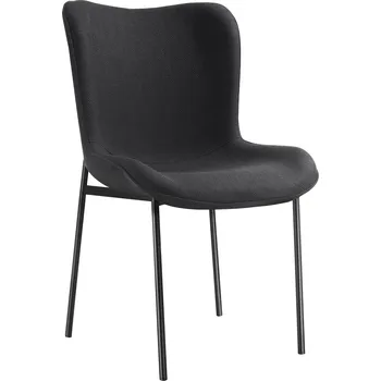 Jídelní set TecTake GmbH 405219 čalouněné křeslo tessa - tkaná látka černo/černá,za kus