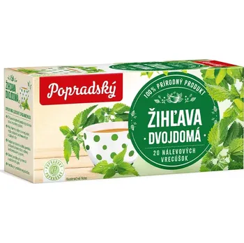 Čaj čaj popradský bylinný čaj Kopřiva 20 sáčků (porcovaný čaj 20x 1,5g)