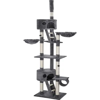 TecTake GmbH 401641 kočičí škrabadlo hansi 243-260cm - šedá