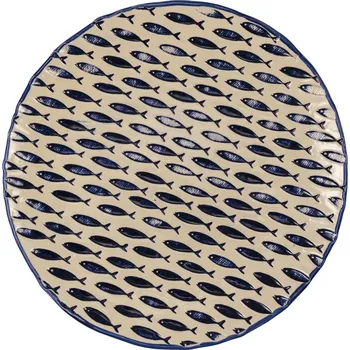 Talíř LE COQ Thalassios Talíř mělký, průměr: 340 mm, bílý, modrý