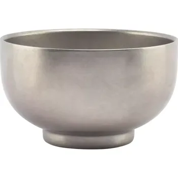 FINE 2 DINE Miska dvoustěnná, kov, výška: 70 mm, ø: 120 mm, stříbrná