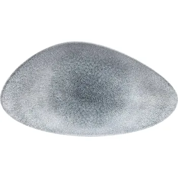 Talíř CHURCHILL Raku Topaz Blue Talíř mělký, trojúhelníkový, délka: 355 mm