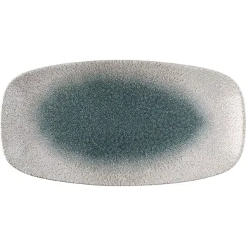 Talíř CHURCHILL Raku Agate Topaz mělký talíř, délka: 298 mm