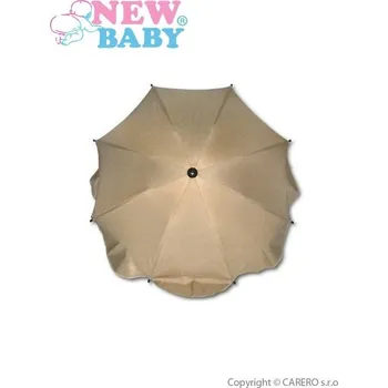 Příslušenství pro přepravu dětí NEW BABY Slunečník na kočárek - béžový
