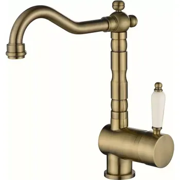 Vodovodní baterie Dřezová baterie Aquasanita Helika Hera 2473 Zlatá