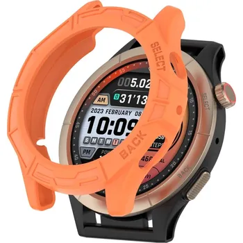 VSECHNONAMOBIL 65265 TPU HALF COVER Obal pre Amazfit Cheetah Round / Cheetah Pro oranžový
