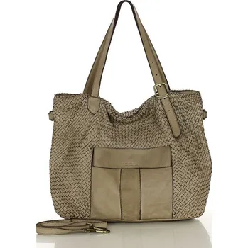 Kabelka Kožená kabelka Marco Mazzini M250 béžová