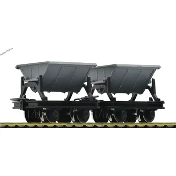 Výklopné vozíky pro polní dráhy šedé "kiplóry" H0e 2 ks - Roco 34600