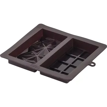 Forma na Dubajskú čokoládu, silikónová, dvojitá, délka: 100 mm, šířka: 70 mm