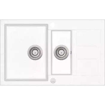 Granitový dřez Granitový dřez Aquasanita Tesa 800.15E Alba