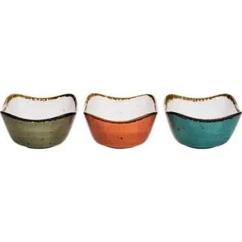 Miska hranatá Cosy&Trendy Brisbane 8,5x8,5 cm, různé barvy