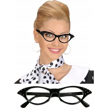 Sluneční brýle Černé brýle ve stylu 50. a 60. let karneval