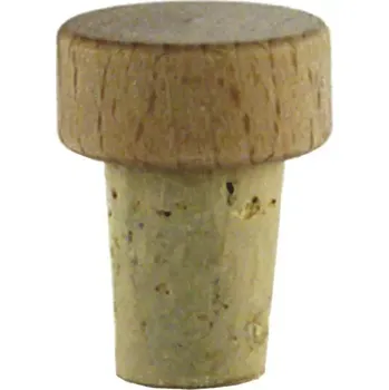 Špunt korkový dřevěná hlavička, průměr 15 mm pro láhev 222208013, 222208041 nebo 222208024
