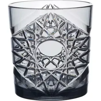 Sklenice Polykarbonátová sklenice 270 ml, šedá s dekorem