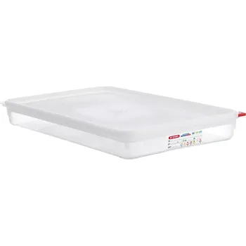 Dóza na potraviny ARAVEN Gastronádoba s víkem GN 1/1, PP, hloubka: 65 mm, objem: 8,3 L, hermetická