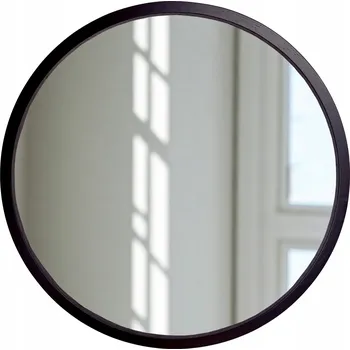 Zrcadlo Zrcadlo nástěnné LEJA kulaté fi375 ČERNÉ do předsíně obýváku STYLOVÉ