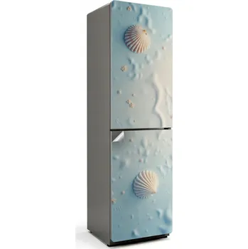 Fototapeta Samolepicí Samolepka Na Ledničku Fólie do Kuchyně Mušle na pozadí písku