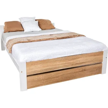 Postel Elvisia Manželská postel LEA s roštem | 160 x 200 cm Barva: dub sonoma