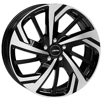 Alu kolo Alu kola AUTEC RIXON, 18x7.5 5x112 ET50, černá lesklá + leštění (zátěžová) vhodné pro BMW 2 Active Tourer (od 2022), BMW iX1, BMW X1 (od 2023), BMW X2 (od 2024), Cupra Born, Mini Countryman