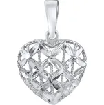 Přívěsek z bílého zlata GARBO ve tvaru srdce