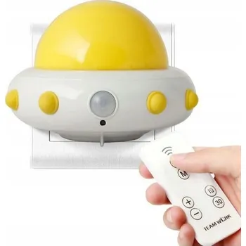 Lampička Noční lampa nástěnná UFO Akumulátor nabíjení přes USB Ł453