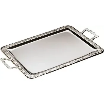 Bufetový Servírovací Tác Podnos APS obdélník 50x36 cm nerez