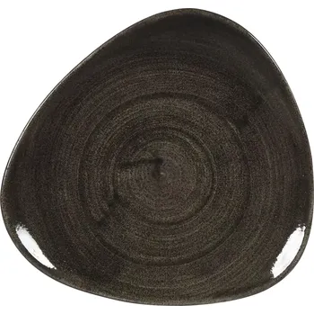 Talíř CHURCHILL Stonecast Iron Black Talíř mělký, trojúhelníkový, průměr: 192 mm