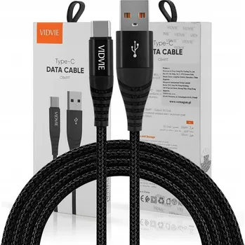 Datový kabel Kabel VIDVIE USB - USB typ C 1 m černý