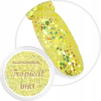 Pudr Ozdoby Na Nechty ALLEPAZNOKCIE 1g Tropický efekt Banán Č. 04