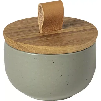 Polévková mísa COSTA NOVA Pacifica Sůlnička s dřevěným víkem, objem: 0,22 litru, artyčok