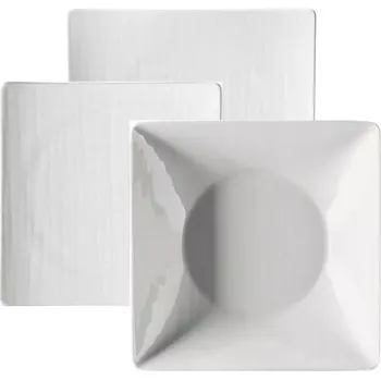 Talíř Sada talířů 18-dílná Rosenthal Mesh, čtvercová