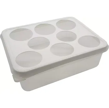 Dóza na potraviny ARAVEN Nádoba na 8 lahví na omáčky GN 1/2, polypropylen