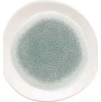 Talíř CHURCHILL Raku Topaz Blue mělký talíř, organický, ø: 186 mm