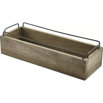 Příborník do zásuvky GENWARE Dřevěná bedýnka, výška: 94 mm, délka: 341 mm, šířka: 120 mm