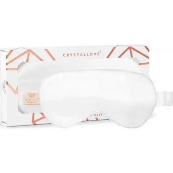 Péče o oční okolí Crystallove - Silk Eye Mask - Ivory Oční masky a polštářky Bílá unisex