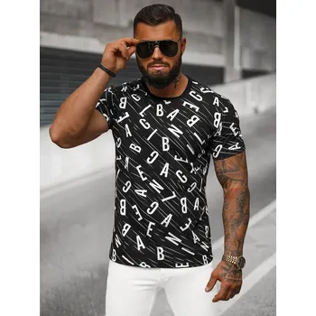 Pánské tričko Ozonee Pánské tričko s krátkým rukávem Bere černá XL