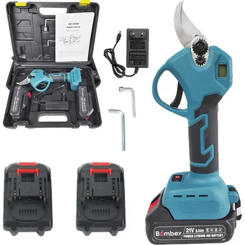 Zahradní nůžky AKU Ruční výkonné nůžky Boombex + Náhradní baterie