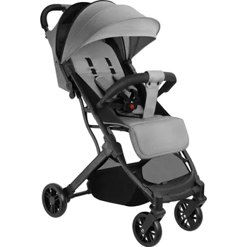 Kočárek TecTake GmbH 405320 kočárek buggy finn, skládací, 5bodový pás - šedá