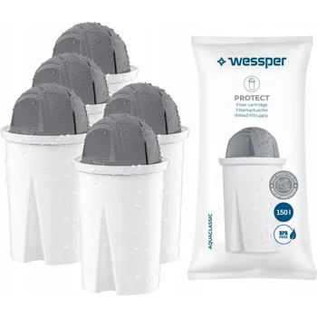 vodní filtr Filtr na vodu Wessper aquaclassic Protect pro tvrdou vodu do filtrační konvice - 5x