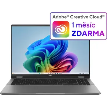 Notebook ASUS NTB Vivobook 16 Flip (TP3607SA-OLED035X), Ultra7 258V, 16" 2880x1800, 32GB, 1TB SSD, Intel Arc, W11 Pro, Matte Gray