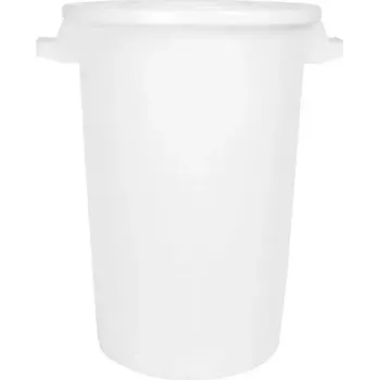 Máslenka Sud na potraviny plast 100 l, bílý, s víkem