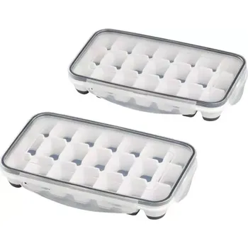 Tvořítko na led Forma na kostky ledu s víkem APS, sada 2 ks