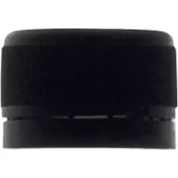 Šroubovací zátka černá, bezpečnostní kroužek