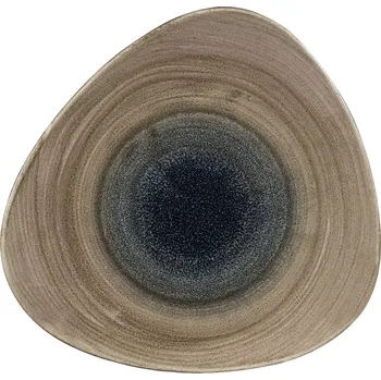 Talíř CHURCHILL Stonecast Aqueous Bayou Talíř mělký, trojúhelníkový, průměr: 311 mm