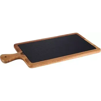 Kuchyňské prkénko Servírovací prkénko APS 33x20 cm, dřevo/břidlice