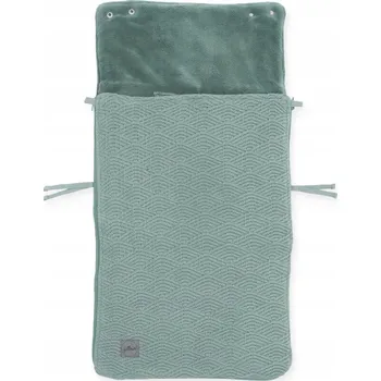 Fusak Jollein: fusak do kočárku River Knit ASH GREEN (Popelavě zelená)