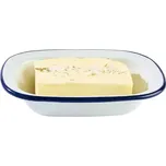 Miska APS Enamelware 350 ml, bílá/modrá